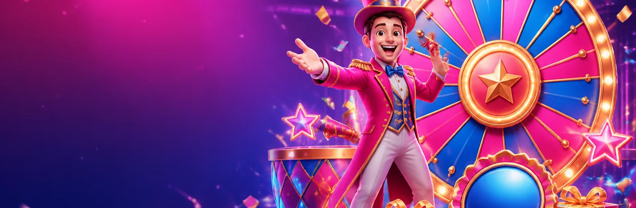 Banner sự kiện New88 với sân khấu lễ hội và huy hiệu